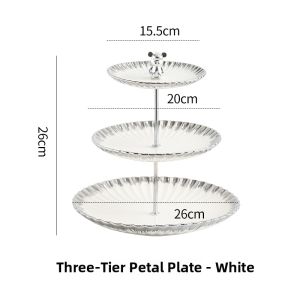 MOLORE | Silver Edge Multi-tier Decorative Dish