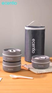 Tas Bekal Praktis & Tahan Lama: Ecentio Lunch Box Set 3PCS