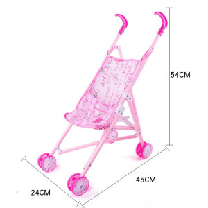 Girls Doll Stroller Toy Realistic Baby Walker Umbrella Stroller Pretend Play Child Development Toy from China Guangdong Shantou