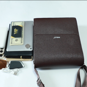 HOLOกระเป๋าสตางค์ผู้ชายแบบหลายฟังก์ชันใหม่ กระเป๋าสะพายข้าง กระเป๋าสะพายข้างแบบเฉียง