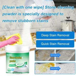 Large Capacity Stone Cleaning Powder Powerful Bathroom Kitchen Oil Stain Detergent Quartz Marble Oil Stain Cleaner