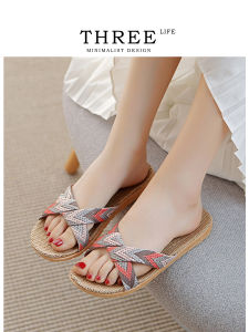 Dép Lười Bông Tlife Alkaline Mùa Hè Cho Nữ Dùng Trong Nhà Chống Trượt Đế EVA Dép Lười Cặp Đôi Chất Liệu Vải Thường Ngày