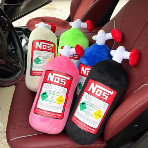 Takara Tomy | 2026 New Car Neck Pillow Car Headrest for Driver Front Passenger Seat NOS Bottle Pillow Car Decor Headrest Cushion Plush Pillow