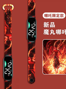 นาฬิกา LED สำหรับนักเรียน ดีไซน์การ์ตูนน่ารัก อุปกรณ์กีฬา นาฬิกาข้อมือผู้ชาย นาฬิกาอัจฉริยะแบบสวมใส่ที่สวมใส่ได้ตลอดทั้งปี