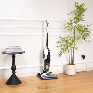 TIXX GT6PRO เครื่องล้างพื้น 99000PA ไร้สาย ดูดน้ำ ขัดถูพื้น ใส่น้ำยาได้ ฆ่าเชื้อแบคทีเรีย แบตเตอรี่อายุยาว Wet and Dry Vacuum Cleaner