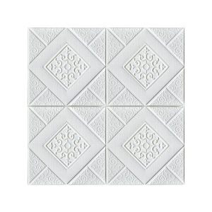 10Pcs 70*70cm Ceiling Wallpaper 3D Brick Waterproof Wall Stickers Foam Wall Paper Self-Adhesive Home Decor