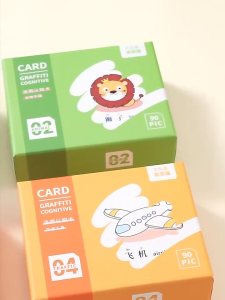 Magic Doodle Pen Graffiti Recognition Card Flash Card Kids Early Education Card Fruit Animal Erasable Reusable Toy Gift