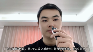 Máy Cắt Tỉa Lông Mũi Mini Sạc Type C Tiện Lợi Tông Đơ Cắt Lông Mũi Tai Có Đèn LED Hiển Thị Pin