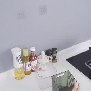 Wall-mounted Storage Box Acrylic Transparent Storage Box Kitchen Scallion Ginger Garlic Storage