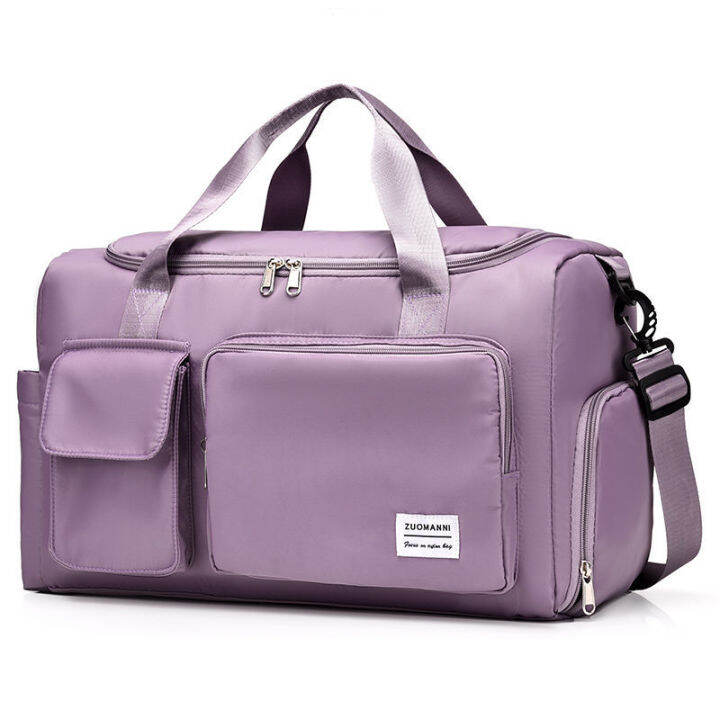 Travel Bag Women's Dry Wet Separation Sports Shoulder Bag Foldable ...