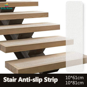 【Bella Room】 61/81cm Large Size Transparent Plastic Stair Anti-slip Strip Bathtubs Showers Floors Waterproof Stickers Home Safety Tape