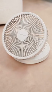 Quạt Gấp Gọn Jenniferoom Foldable Fan JRL-FF085COM (8W Pin 8000mAh) – Quạt Tích Điện Để Bàn Màu Be