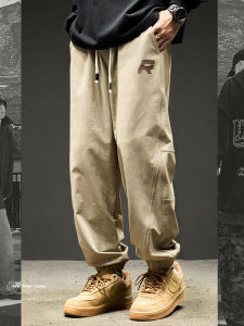 Loose Mens Workwear Pants Spring Autumn Wide Leg Trousers Casual Fashionable American Hip Hop Letter Print Cargo Pants