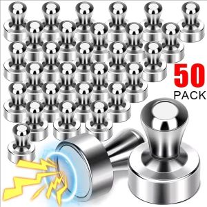 10/30/50pcs Magnetic Pins Neodymium Magnets Pin / Super Strong Fridge Magnets Pushpins / for Office Kitchen & Map Use