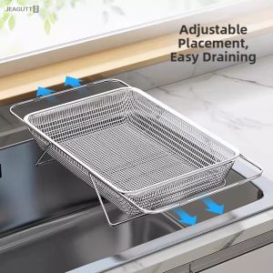 jeagutt | Extendable Stainless Steel Dish Rack