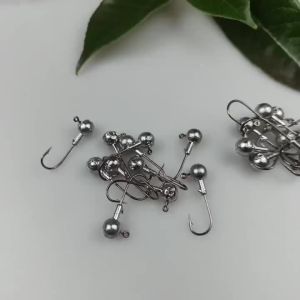 50-20Pcs/box Jig Head Hooks 3.5g 5g 7g 10g 14g 20g Jigging Hook Barbed Shank Fishhooks for Soft Lure Gear Freshwater Saltwater