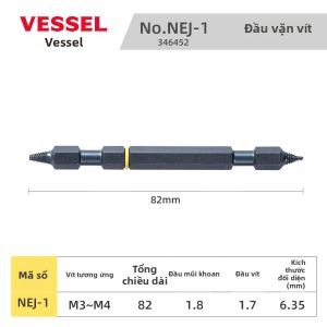 Vessel | Dụng Cụ Lấy Vít Gãy Đôi Đầu