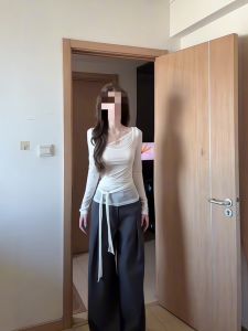 VKSOD | Fall Commute Simple Style Long Sleeve Sunshade Cover Up T-Shirt Top Women Wide Leg Pants Set Womens High Waist Loose Fit