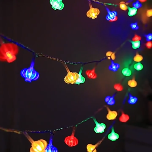 Dây Đèn Lồng Nháy Đủ Màu Dài 8m 32 Bóng Nhấp Nháy 8 Chế Độ Đèn Led Nháy Đổi Màu Lung Linh Trang Trí Nhà Cửa