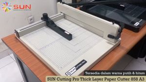 Alat / Mesin Pemotong Kertas 1 rim A3 858 - Mesin Thick Layer Paper Cutter 858 A3  Kualitas Super Premium Garansi 2 Tahun ( Alat Potong Kertas / Paper Cutter hvs Sticker Art Paper Undangan Buku Brosur Uk A6 A5 A4 F4 A3 )