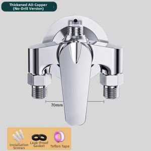 SHUQUE | Full Copper Surface Mounted Shower Mixing Valve