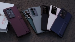 CASE KICKSTAND MATTE SLIM WITH KACA DEPAN Z FOLD 3 / Z FOLD 4 / Z FOLD 5 / Z FOLD 6 CASING STAND