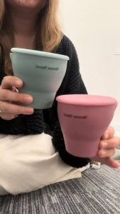 Tommee Tippee Silicone Snack Pot- Pink