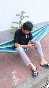 Hammock Camping Ayunan Gantung Rainbow Only UK 100x190 Hammock Single New Collection -JC-10