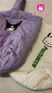 SANRIO HANDBAG BUCKET EMBROIDERY MY MELODY KUROMI POCHACCO CINNAMOROLL CUTE HAND BAG GFT00272