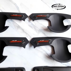 Paket Garnish Lampu Depan & Belakang Outer Door Cover Handle Pegangan Pintu Tank Cover All New Avanza 2012 - 2014 Hitam Rline