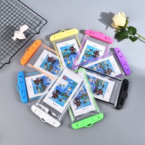 Waterproof Phone Case Universal Luminous Transparent PVC Phone Pouch Bag Swimming Waterproof Bag Underwater Purpose For iPhone Samsung Huawei Xiaomi Vivo OPPO