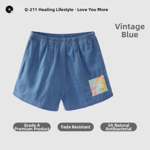 Q21 | Summer Lightweight Childrens Tencel Jeans Shorts