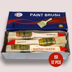 KUAS CAT 1 INCH GAGANG KAYU 1 LUSIN