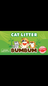 Cát đậu nành 100% tự nhiên BUMBUM - 2kg - 6L - cát đậu nành an toàn ít bụi - Premium Soybean cat litter
