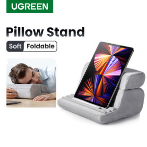 UGREEN Tablet Pillow Stand for iPad Pro & iPad Air Lap Soft Tablet Stand Holder Bed with 3 Viewing Angles Adjustable Pillow Holder Backrest Washable