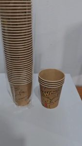 แก้วกาแฟ แก้วกระดาษ 6.5 oz. ไม่มีหูจับ ใช้ครั้งเดียว สำหรับกาแฟ ชา นม เครื่องดื่มร้อน - เย็น