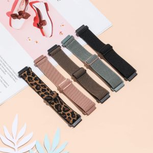 20mm/22mm Strap For Samsung Galaxy watch 6 classic/6/ 5/pro/4/classic 3/Active 2 Adjustable Elastic Nylon bracelet for Huawei GT/3/2/2E/Pro Amazfit GTR/GTS 3/2/2E/mini band