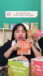 Sách - Bộ Ăn dặm hạnh phúc 3 cuốn Bồi cứng - Cho bé 1-5 tuổi