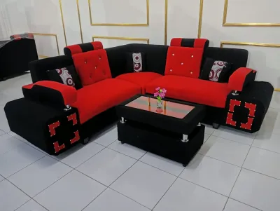 Sofa sudut murah/ sofa minimalis/sofa merah