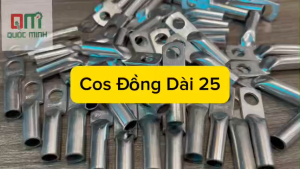 Đầu Cos Đồng Dài 25 Dẫn Điện Tốt Ép Cáp Chắc Chắn
