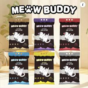 MEOW BUDDY CAT LITTER 10L FAST CLUMPING FAST ABSORPTION MINIMAL DUST