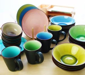 Japanese Ceramic Tableware Ramen Bowl Creative Household Rice Plate Spoon Kit Gift Crackle Glaze Instant Noodle Bowl