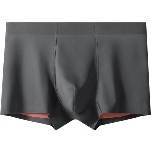 AIMO | Earse 100 Pcs Modal Ice Silk Mens Boxer Shorts Breathable Antibacterial Flat Angle Underwear For Young Men Mid Waist Design