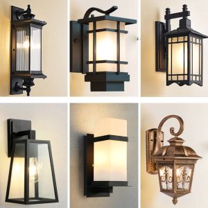Outdoor Courtyard Wall Lamp Vintage Wall Lamp IP65 Waterproof Gate Garden Villa Exterior Wall Balcony Door Front Sconce