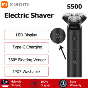 Xiaomi Mijia Electric Shavers S300/S500 Portable Beard Trimmer 3 Head Flex Dry Wet Shaving IPX7 Waterproof USB Rechargeable电动剃须刀