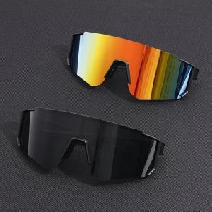 2PCS Cycling Glasses Cycling Sunglasses Eyepieces Bicycle Eyewear UV400 Sports MTB Outdoor Bike Goggles Sunglasses Equipment