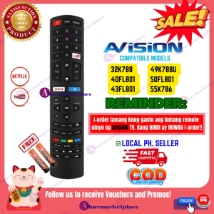 Avision Smart TV Remote Control Replacement RC311S 32K788 32FL801 40FL801 43FL801 50FL801 49K788U 55K786 Avision TV Remote