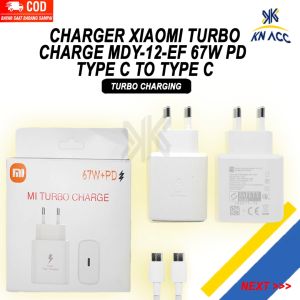 [KN ACC] CHARGER XIAOMI 67W PD TURBO CHARGE MDY12EF TYPE C TO TYPE C
