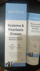 MooGoo 200g Eczema & Psoriasis Cream with Marshmallow & Elderberry for Dry Itchy Sensitive Skin