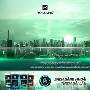 Romano Sữa Tắm VIP 650g Passion/Vision – Hương Thơm Nam Tính Lưu Hương Lâu